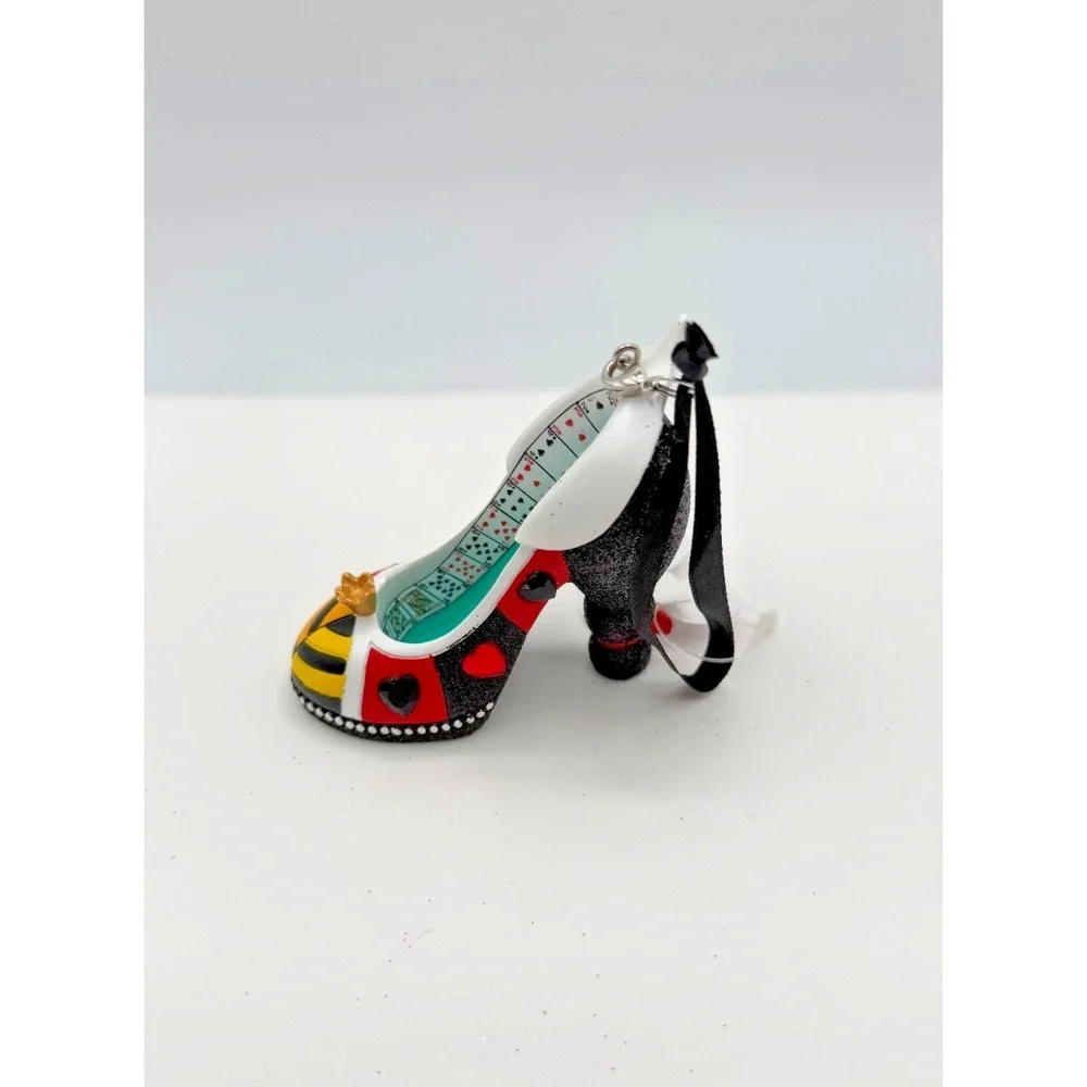 Disney Park Queen of Hearts High Heel Shoe Ornament Alice in Wonderland